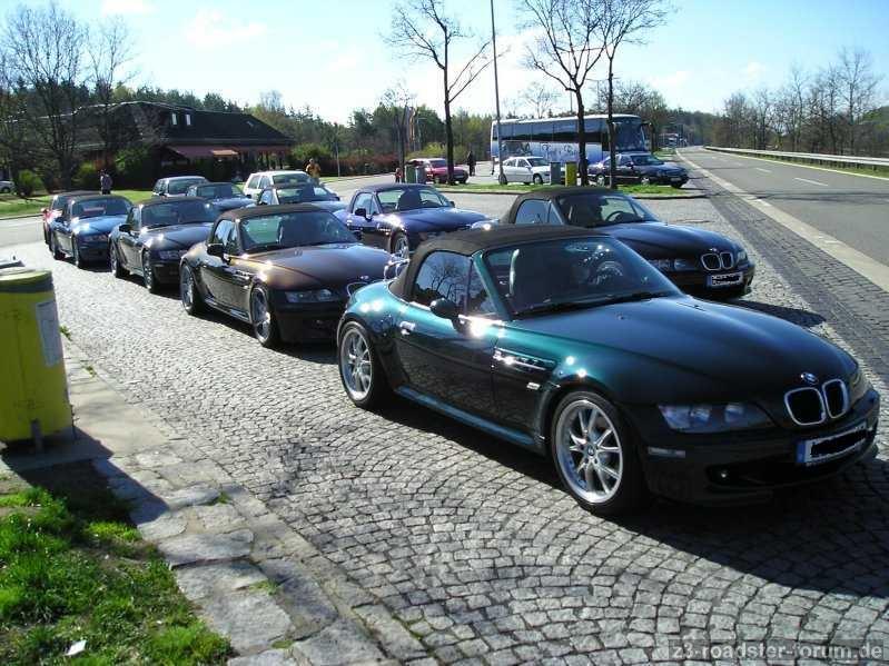 Konvoi mit 9 Z3 roadster nach Rotenburg an der Fulda