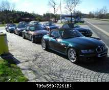 Konvoi mit 9 Z3 roadster nach Rotenburg an der Fulda
