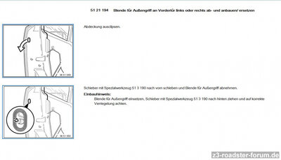 Blende für Außengriff an Vordertür links oder rechts ab- und anbauen ersetzen.JPG