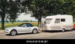 Z3 mit Wohnwagen