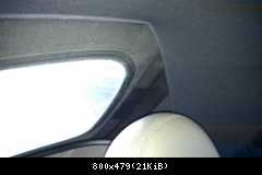 Innenhimmel nachgerüstet - Heckscheibe