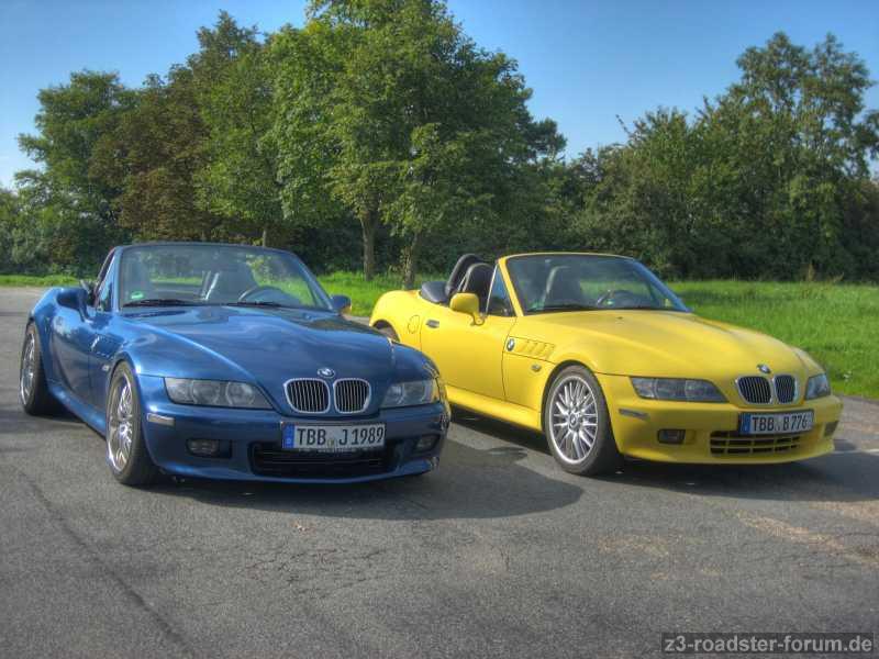 links mein neuer Zetti (Sina) rechts Christophs Zetti (Tweety)