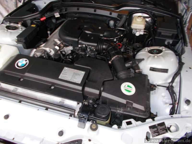 Motorraum geputzt