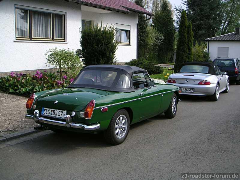 Mein Ex MGB friedlich hinter dem neuen ZZZ!