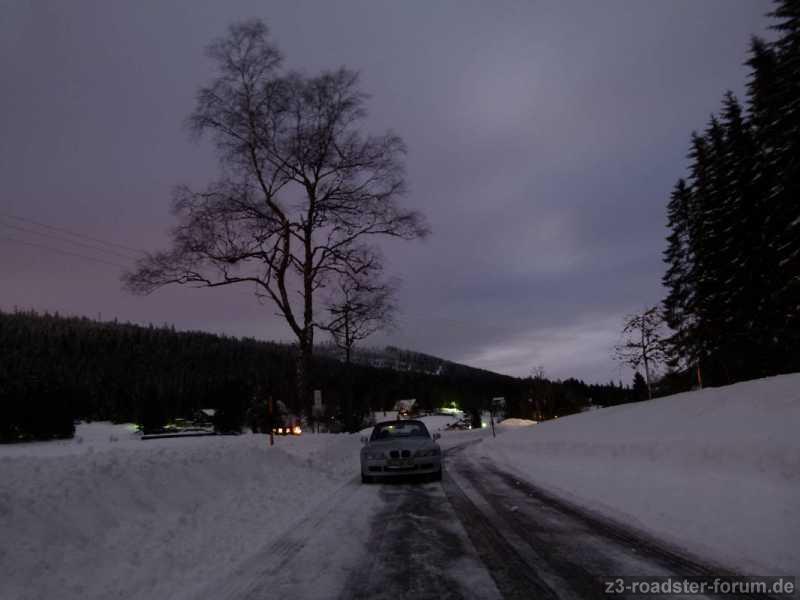 Z3 bei Nacht im Schnee