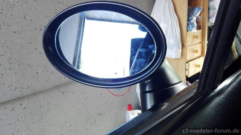 Mini Cooper Aussenspiegel mit blauem Glas