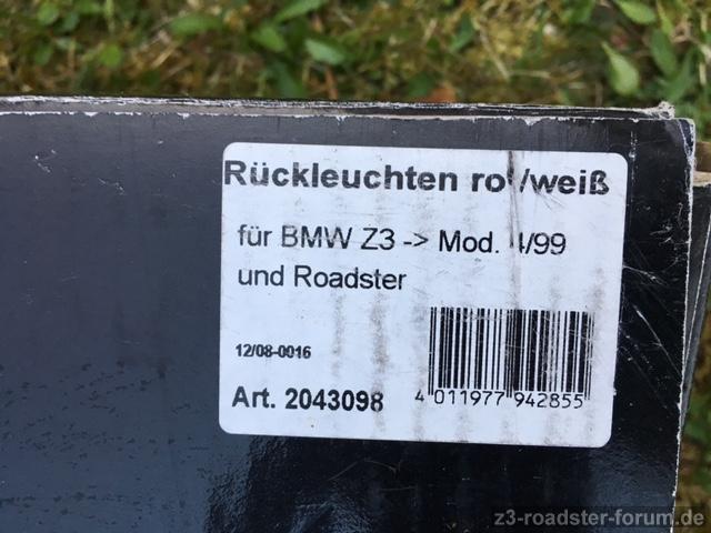 Rückleuchten Bezeichnung