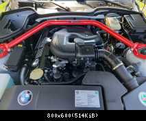 Motorraum nach dem reinigen