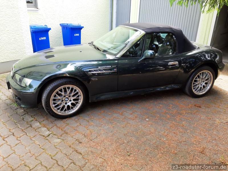 M-Roadster Kiemen; Seitenblinker und Positionsleuchten in "smoke"