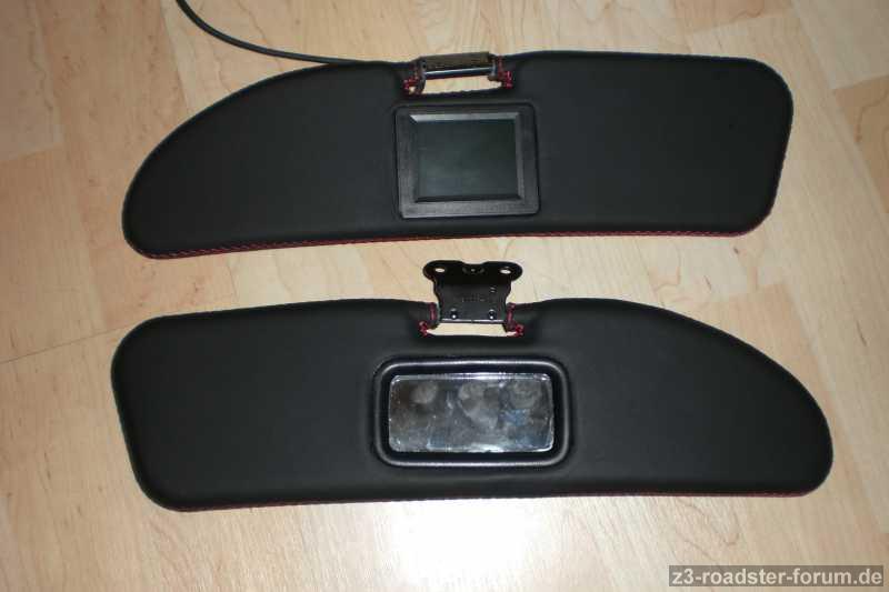 Sonnenblenden Leder mit TFT