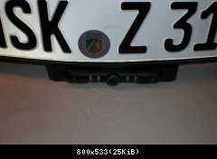 Kamera Nummernschild