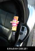 Mein neues Accessoire, das meinen Mann davon abhalten soll ,mein Auto zu fahren!!!