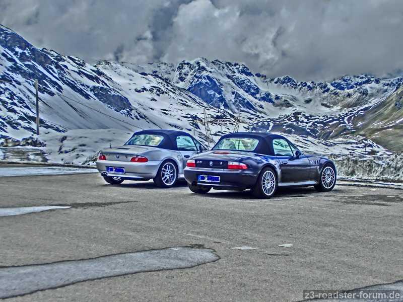 Mit Stephan am Stilfser Joch als HDR-Aufnahme