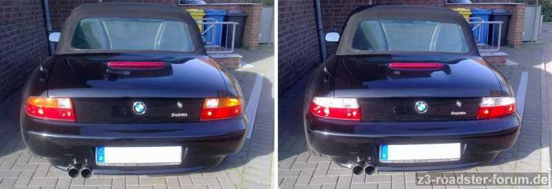 Rot / weisse Rückleuchten