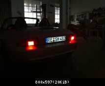 Selbstleuchtendes Nummernschild