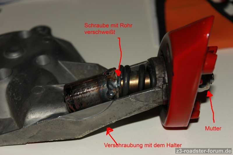 Reparatur Spiegelfuß