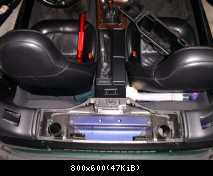 Blick von oben in die Ablagebox