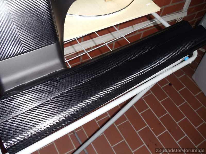 Innenumbau Einstiegsleisten Carbonfolie + Klarlack