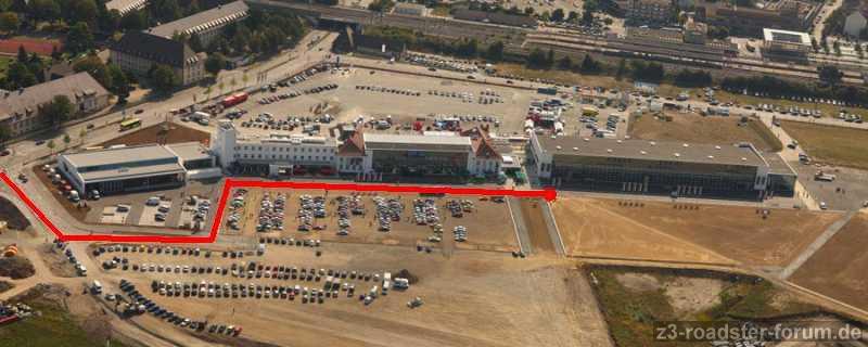 Anfahrt Meilenwerk Stuttgart