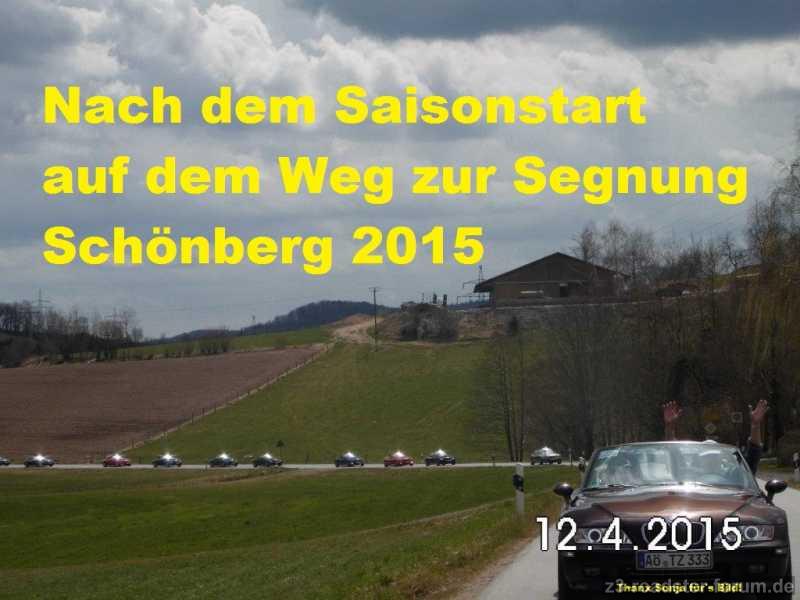 Anfahrt zum Marktplatz /Schönberg 2015