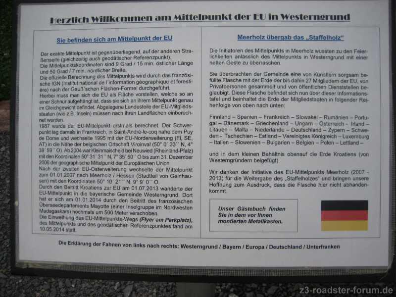 Geographischer Mittelpunkt Europas