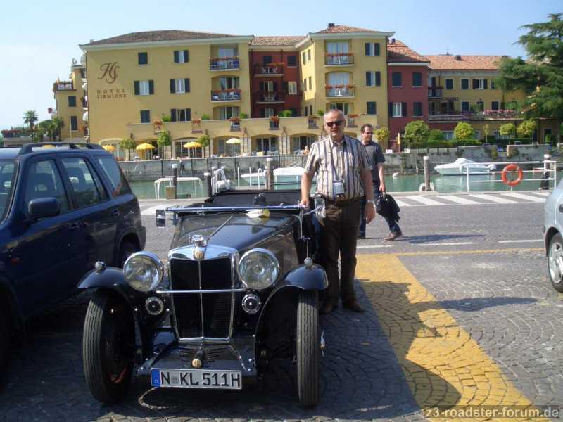 Oldtimer gucken Mille Miglia u Gardasee