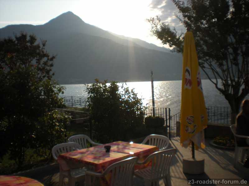 Frühstücksplatz am Comer See