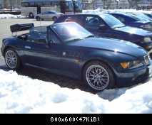 Mein Z3 im Schnee