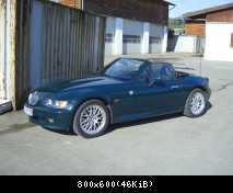 Dunkelgrün einfach die schönste Farbe für einen Roadster