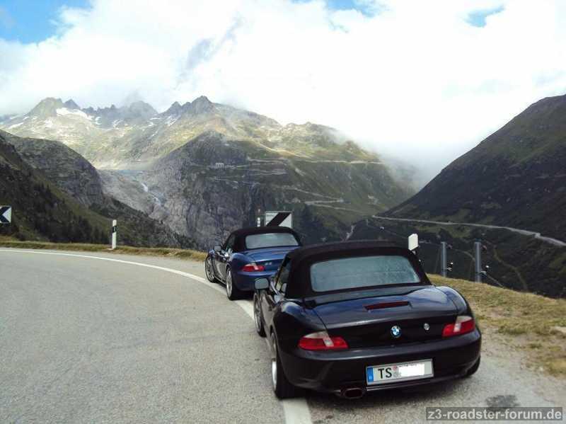 Blick vom Grimselpass zum Furkapass