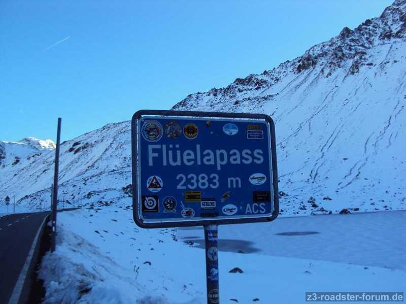 Flüelapass, Passhöhe