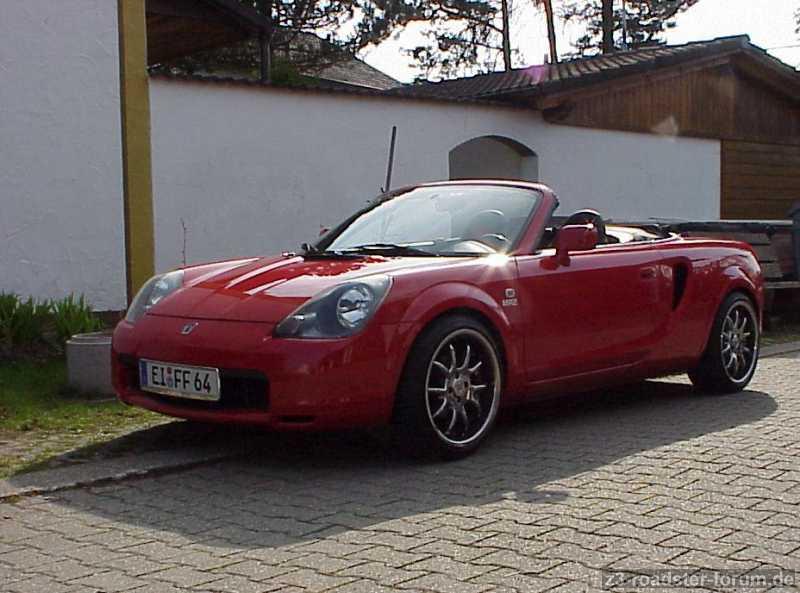 Mein EX MR2 mit Brock-Chromfelgen