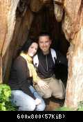 ...Janine und ich im "Mammutbaum"...