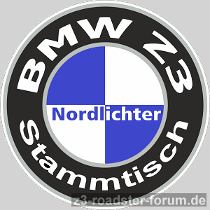 Nordlichter Stammtisch zeigt Aufkleber