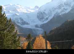 Morteratschgletscher bei St. Moritz
