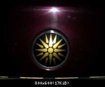 bmw emblem tuning (sonne von vergina, zeichen alexander des großen)