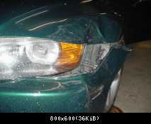 Das ist der Schaden auf der linken Seite