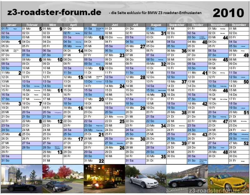 Jahreskalender 2010