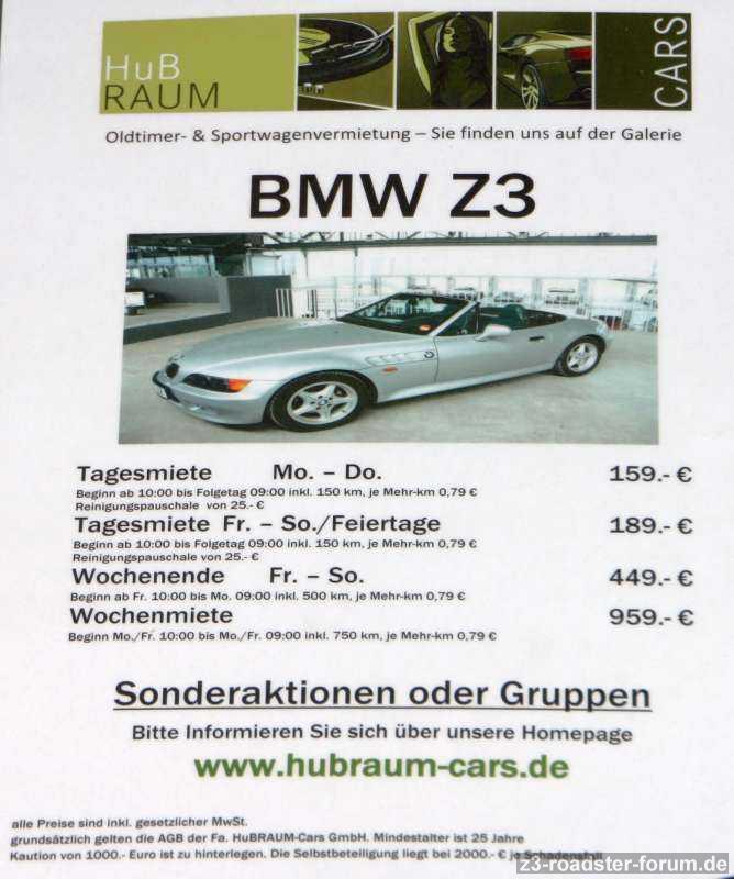 Meilenwerk Böblingen Z3 Leihen