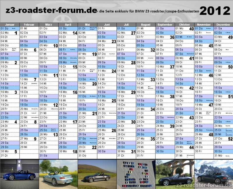 Jahreskalender 2012
