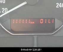 Die 111 111 km stehen jetzt auch
