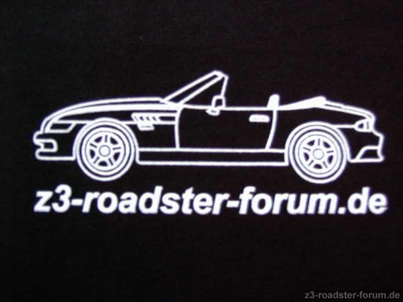 Werbe-Shirt mit offenem Z3 roadster