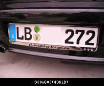 Kennzeichenrahmen im "Chrome-Look" (1)