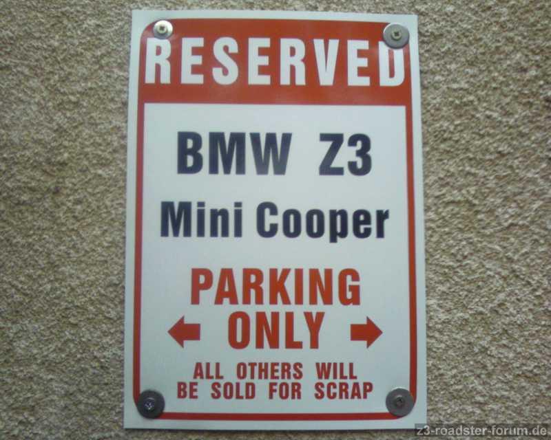 Schild BMW Z3
