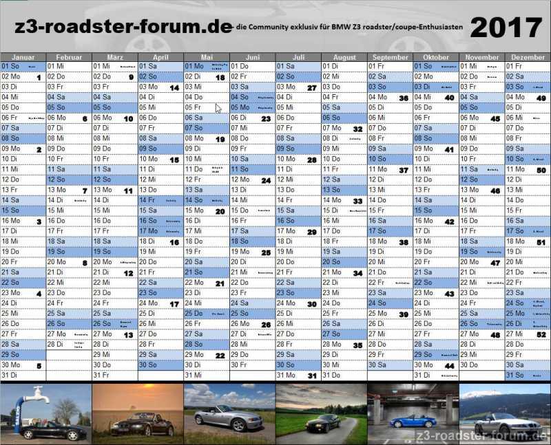 Jahreskalender 2017