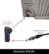 Autoradio Antennenanschluss - Adapter: DIN-nach-ISO