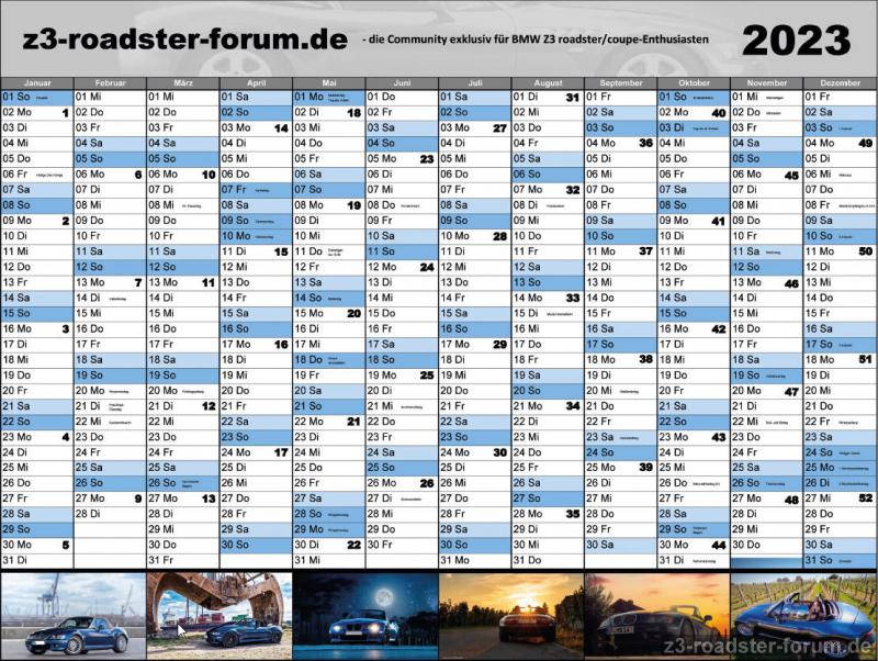 Jahreskalender 2023