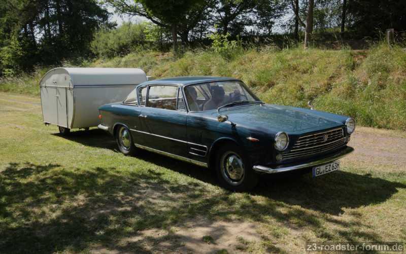 Fiat 2300 S Coupé mit Dethleffs Camper
