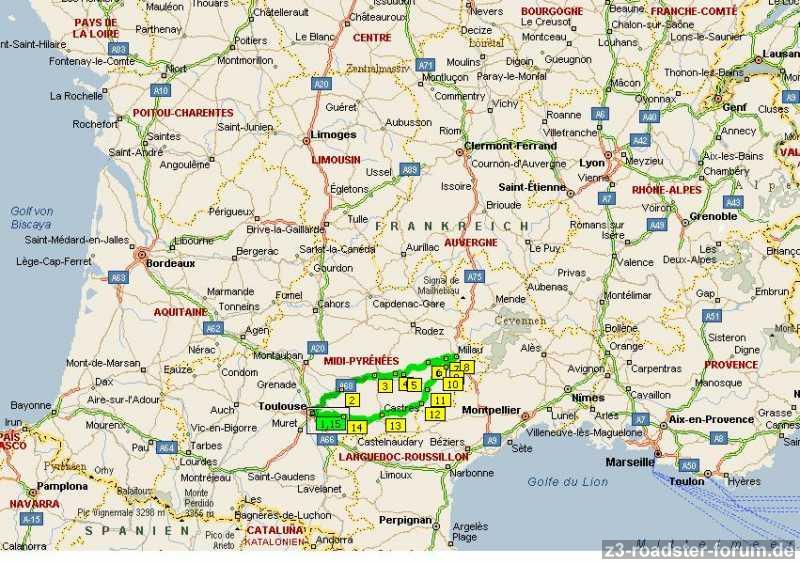 Südfrankreich Übersicht