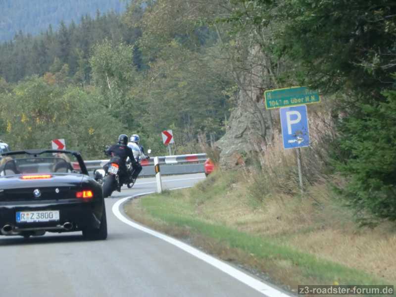 Bayerwald-Arber Tour 23.09.2012 mit Z3-Freunde-Regensburg